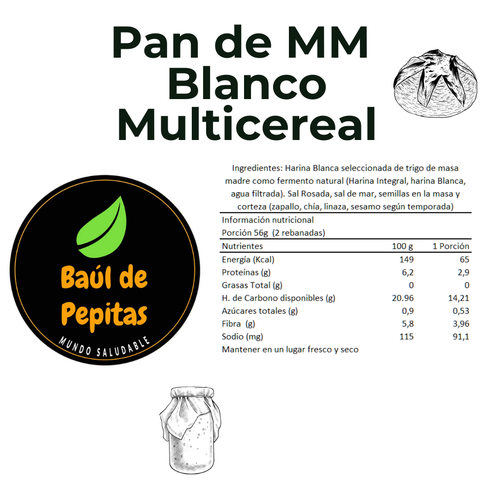 Pan de Masa Madre - 3 Variedades