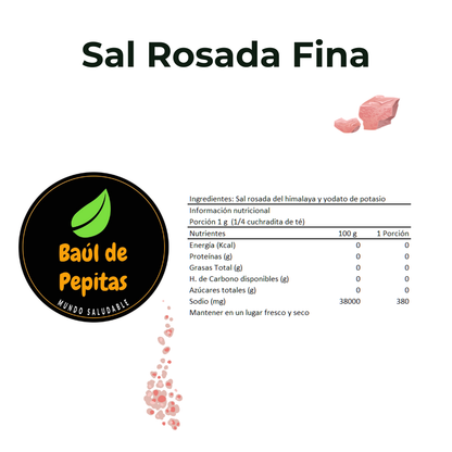 Sal rosada fina