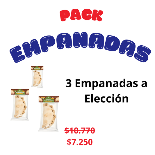 Pack 3 Empanadas Veganas