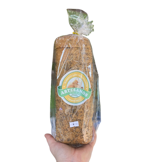 Pan Sin gluten Amapola Chía rebanado