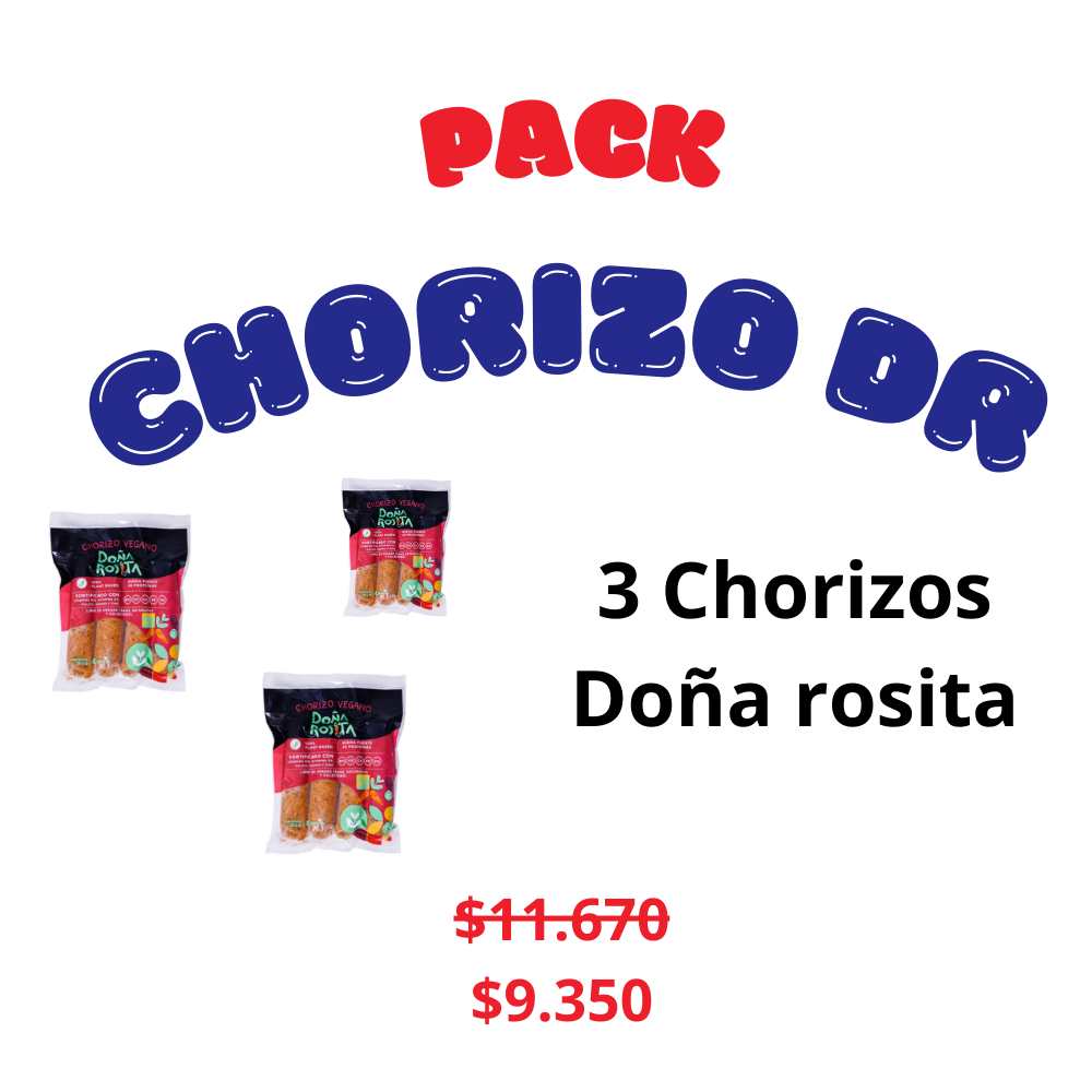 Pack 3 chorizo Doña Rosita