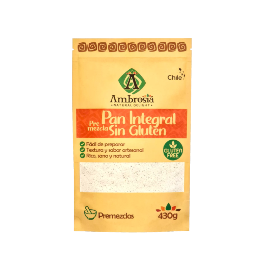 Pre mezcla Pan Integral Certificada Sin gluten