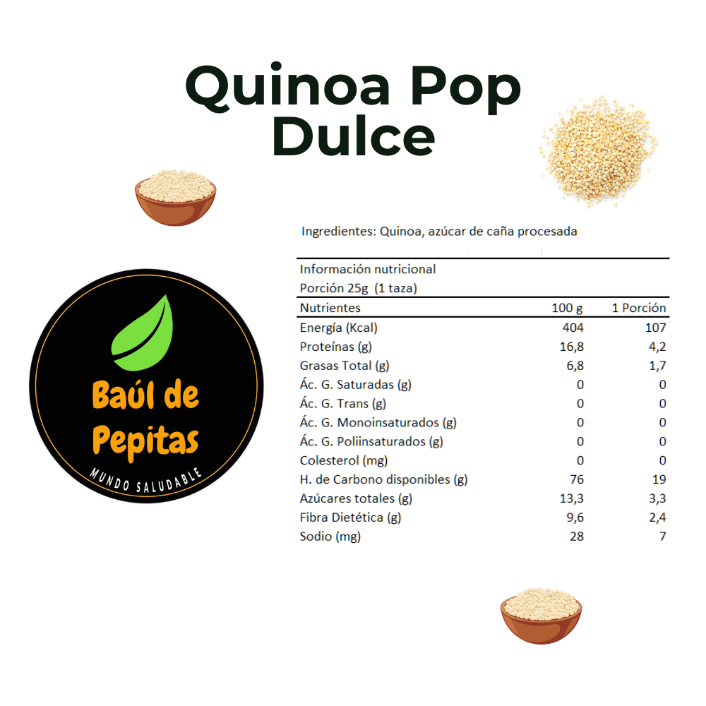 Quinoa pop dulce