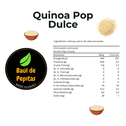 Quinoa pop dulce