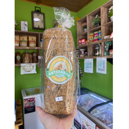 Pan Sin gluten Amapola Chía rebanado