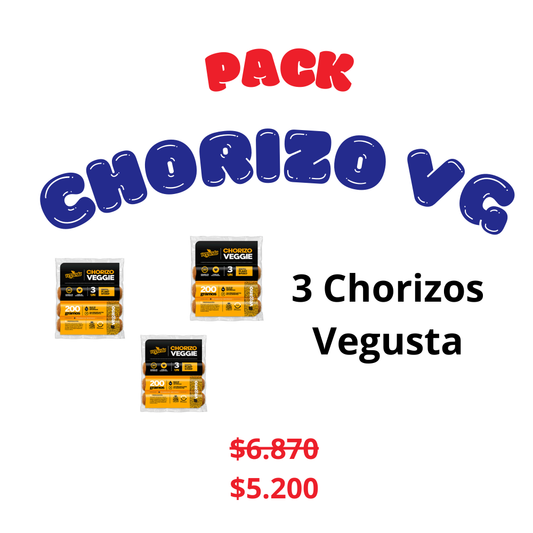Pack 3 chorizo Vegusta