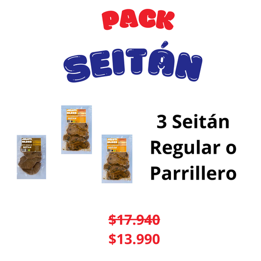 Pack 3 seitan Para la Parrilla