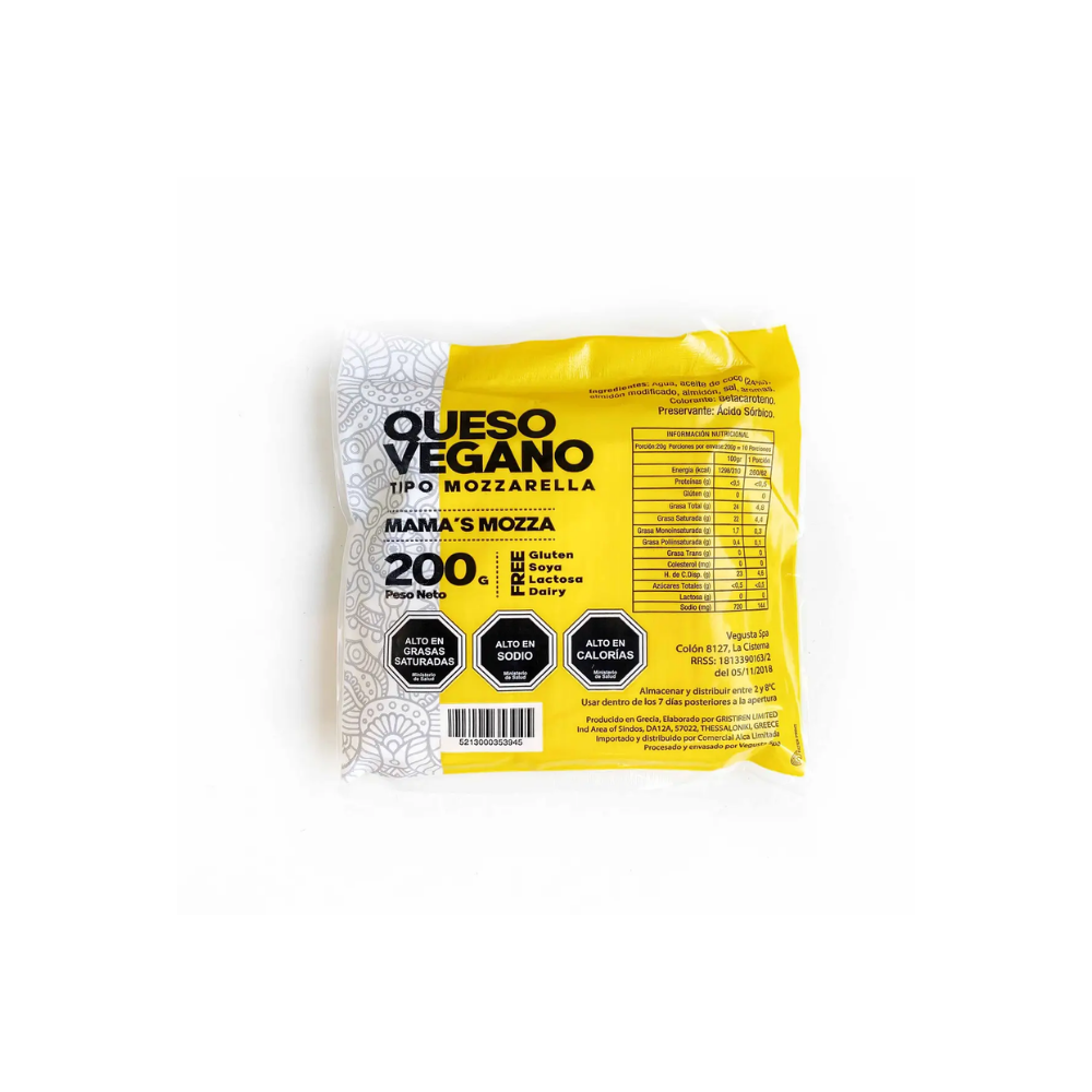 Queso mama´s mozza laminado mozzarella