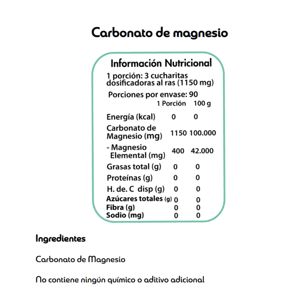 Carbonato de magnesio