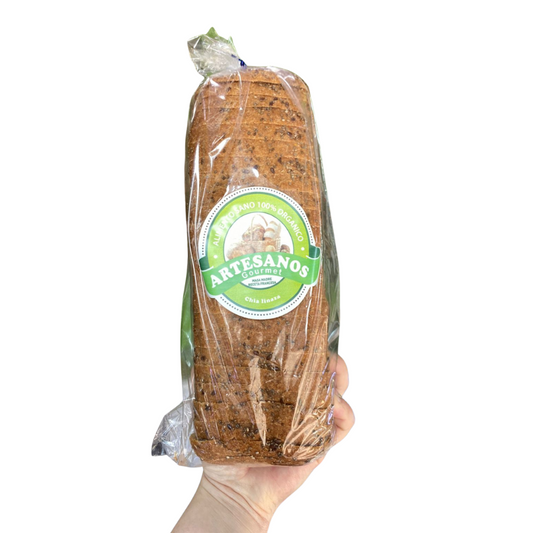Pan Sin gluten Chía Linaza rebanado